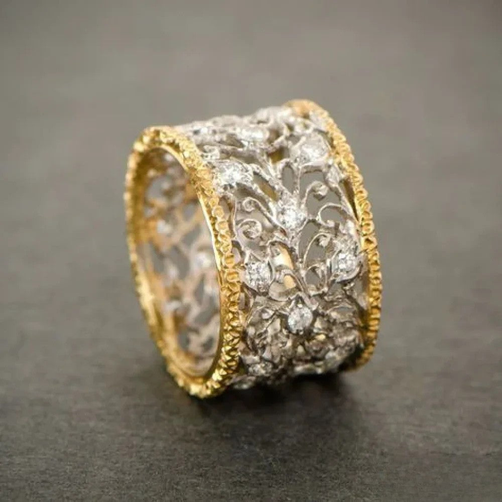 Ivy Ring in Retro Zirconia