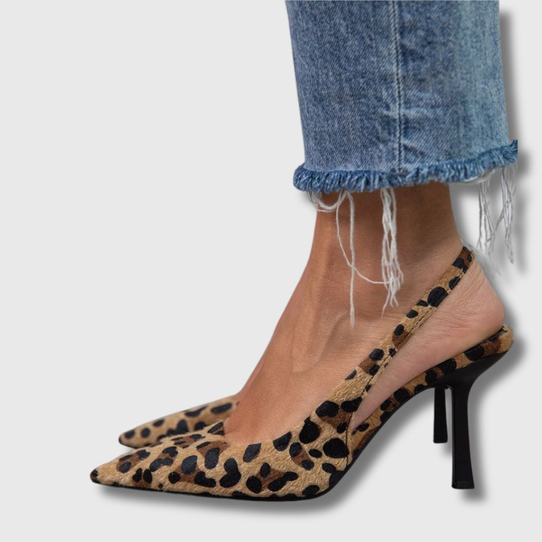 Laro™ | Women's Leopard Pointed Toe Pumps