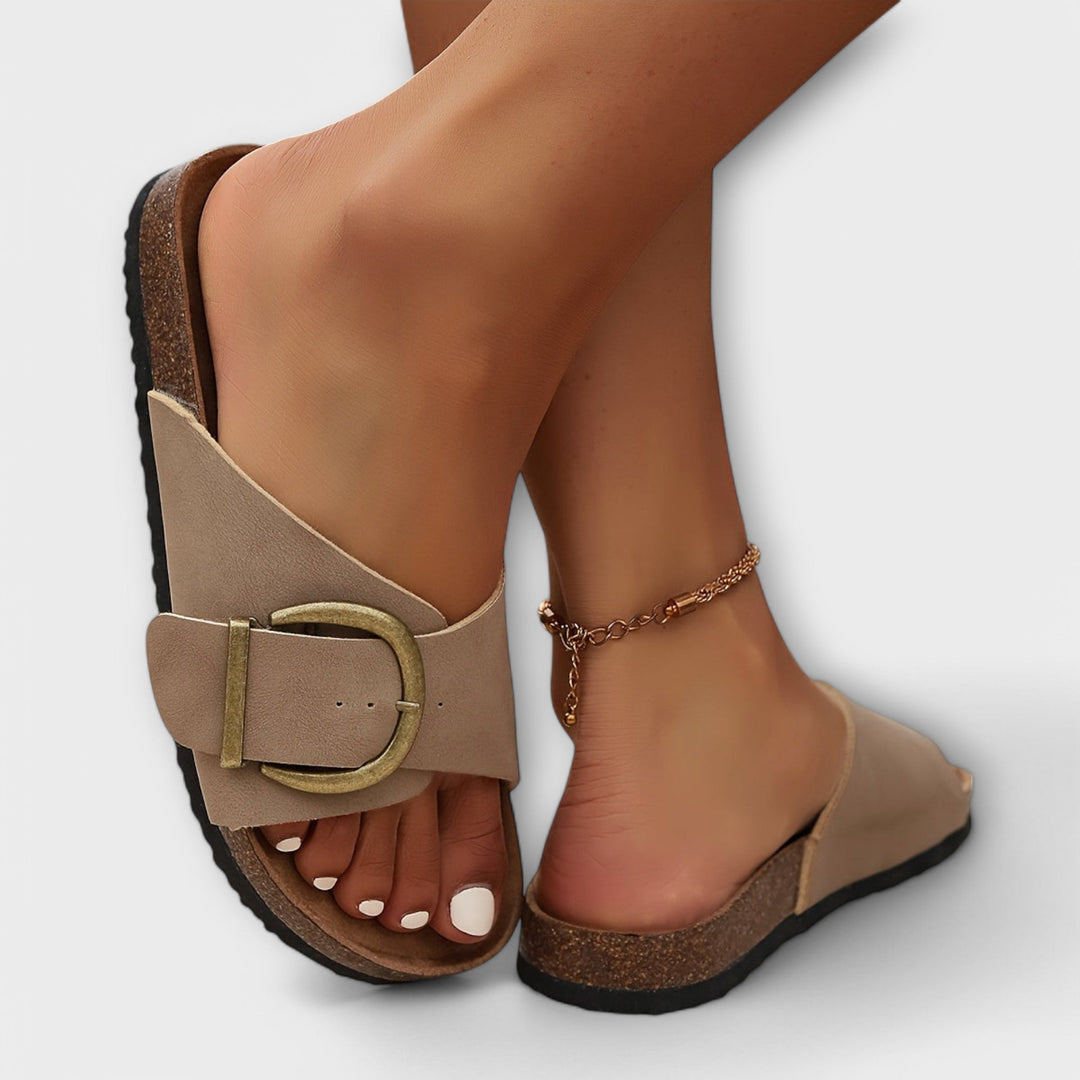 Margie - Sandales en liège pour femmes avec design à lanières