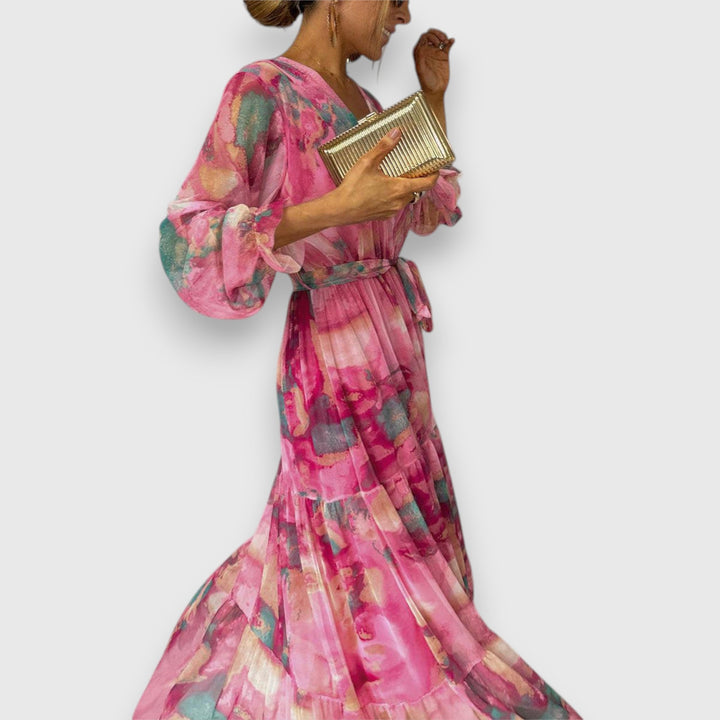 Marielle – Floral Print Wrap Dress 
