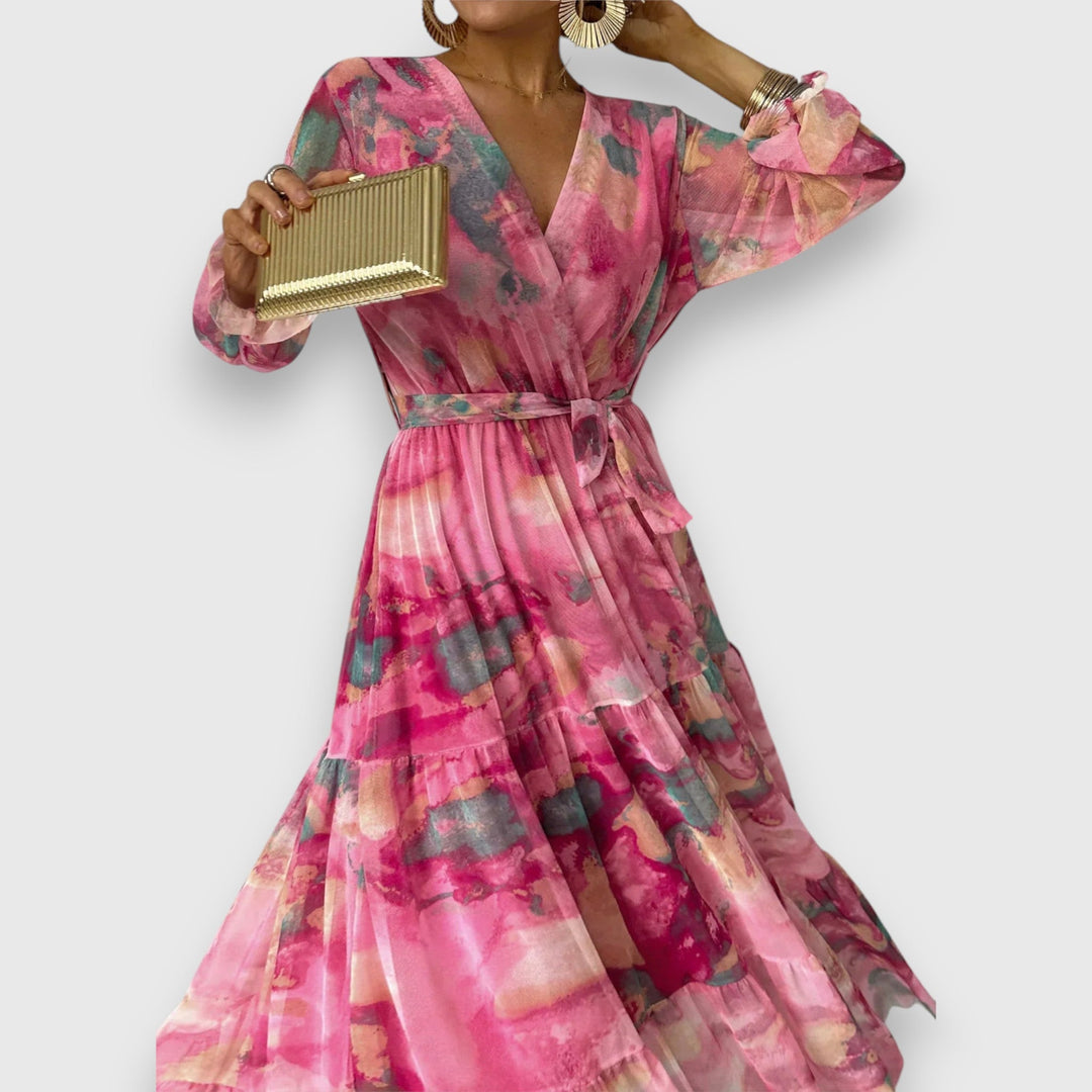 Marielle – Floral Print Wrap Dress 