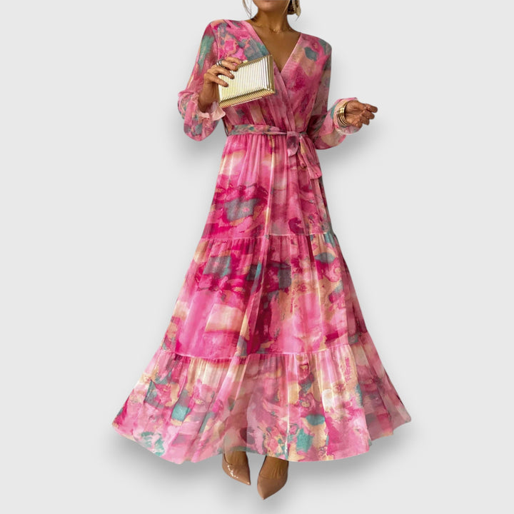Marielle – Floral Print Wrap Dress 
