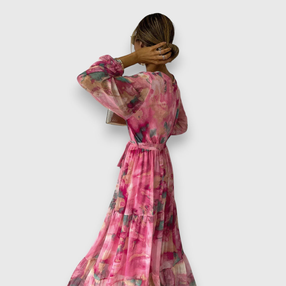 Marielle – Floral Print Wrap Dress 