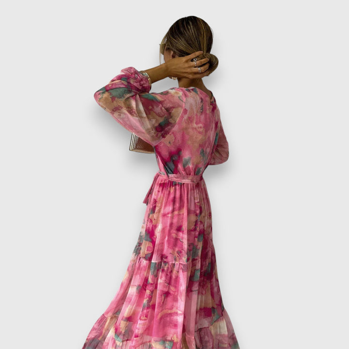 Marielle – Floral Print Wrap Dress 