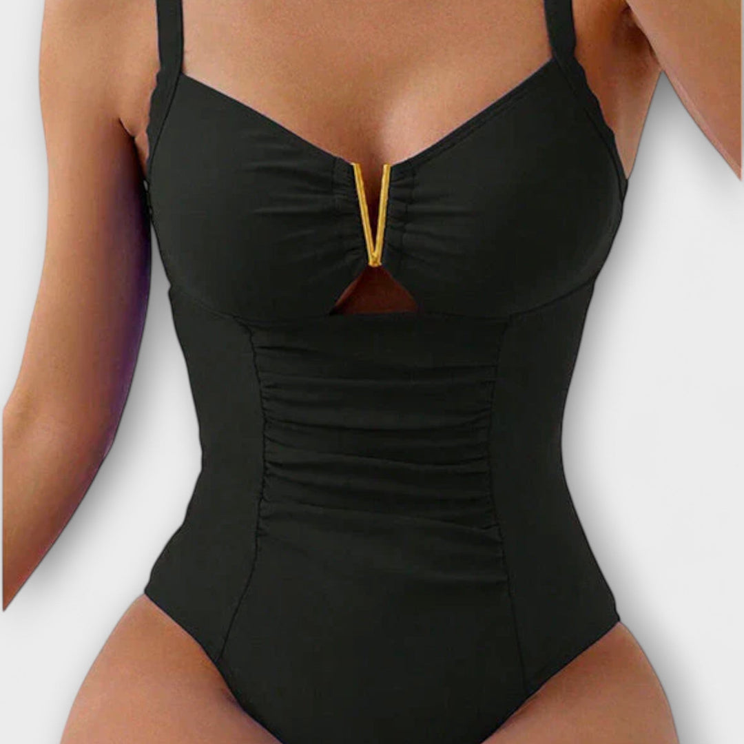 Cinzia - Swimsuit with V-neckline