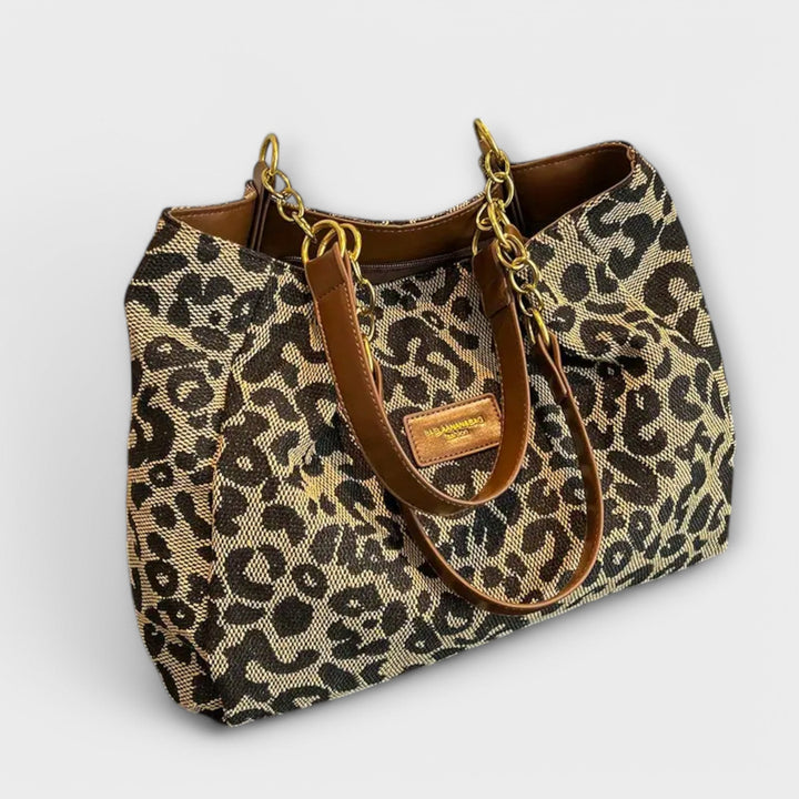 Chic - Leopard print canvas bag