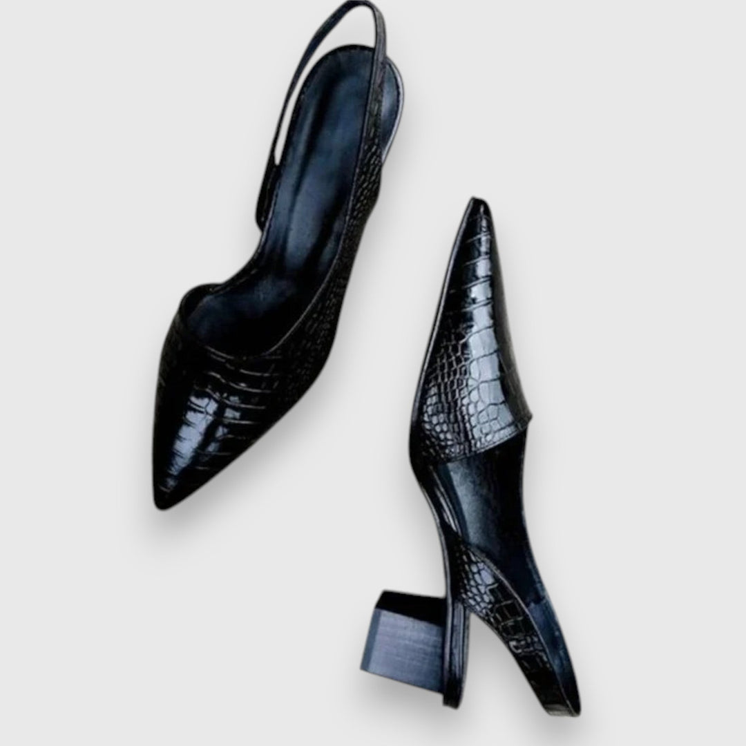 Nora – Escarpins Vintage à Talons Slingback