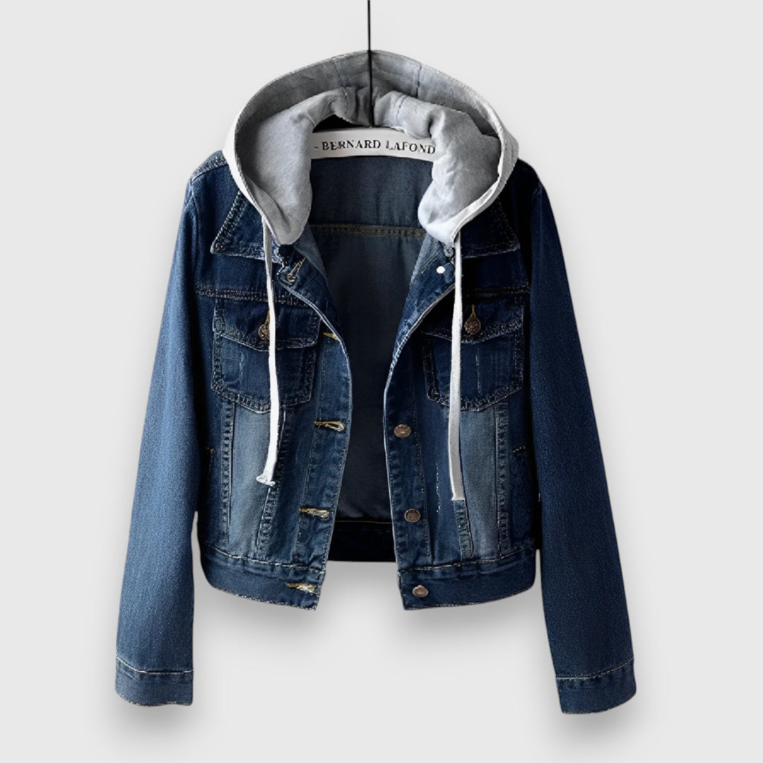 Lena – Veste en jean avec capuche