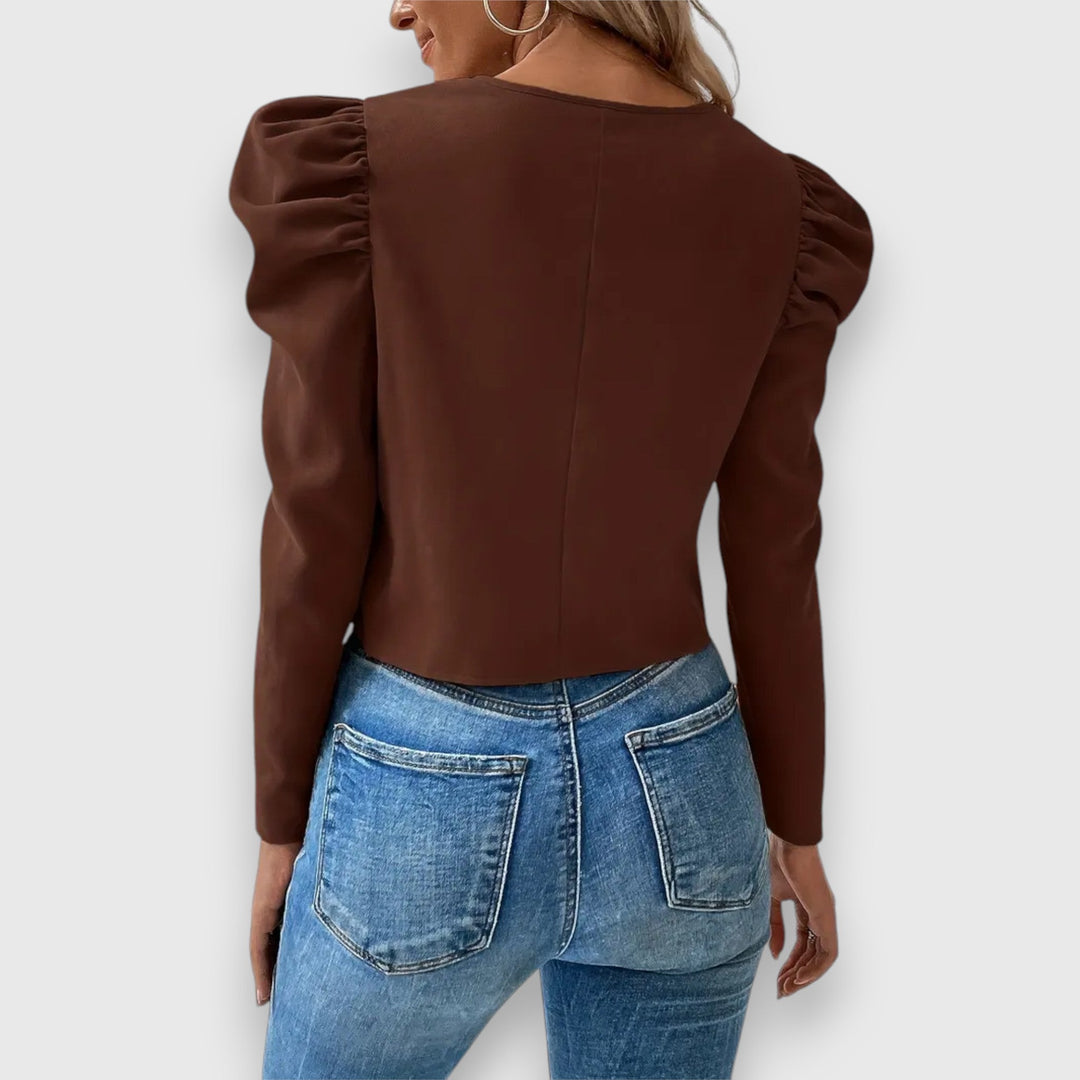 Léa – Veste à manches bouffantes pour femme