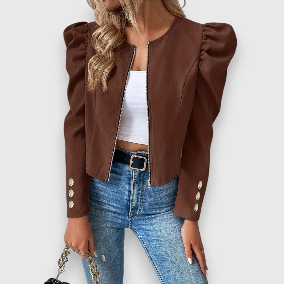 Léa – Veste à manches bouffantes pour femme