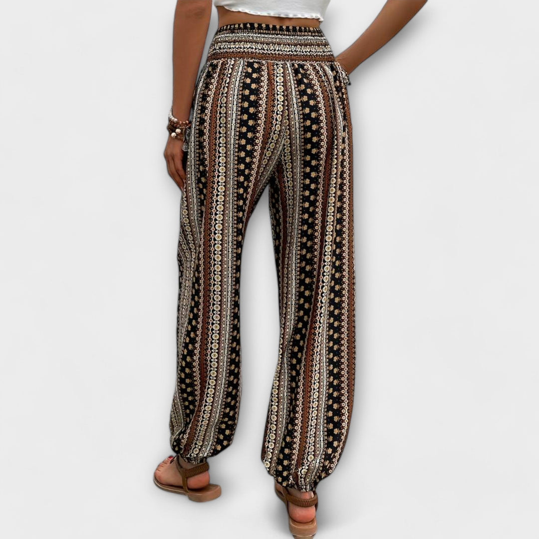Scarlett - Pantalon avec graphique ethnique