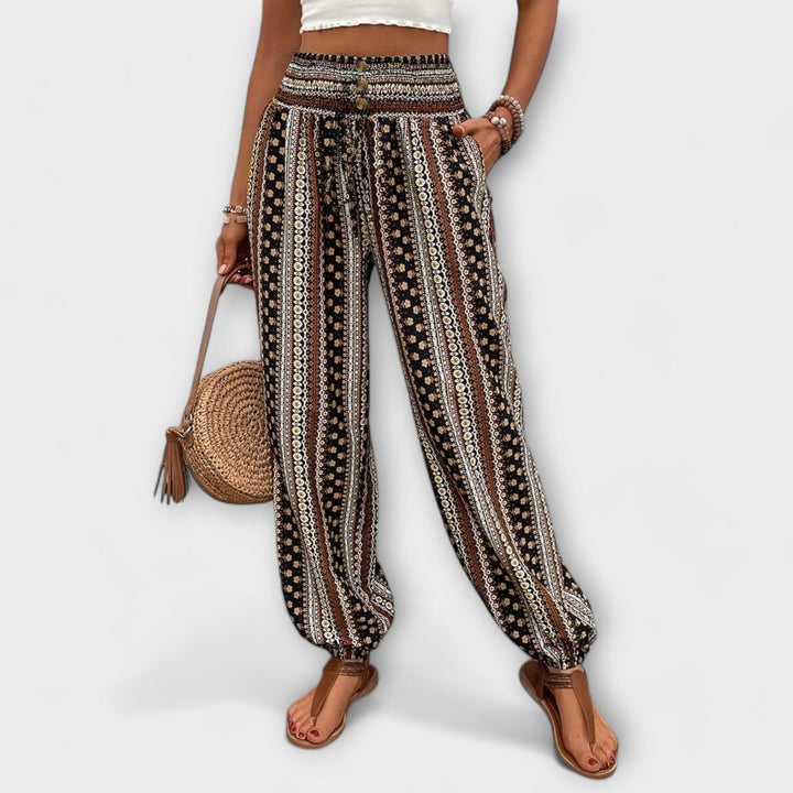 Scarlett - Pantalon avec graphique ethnique