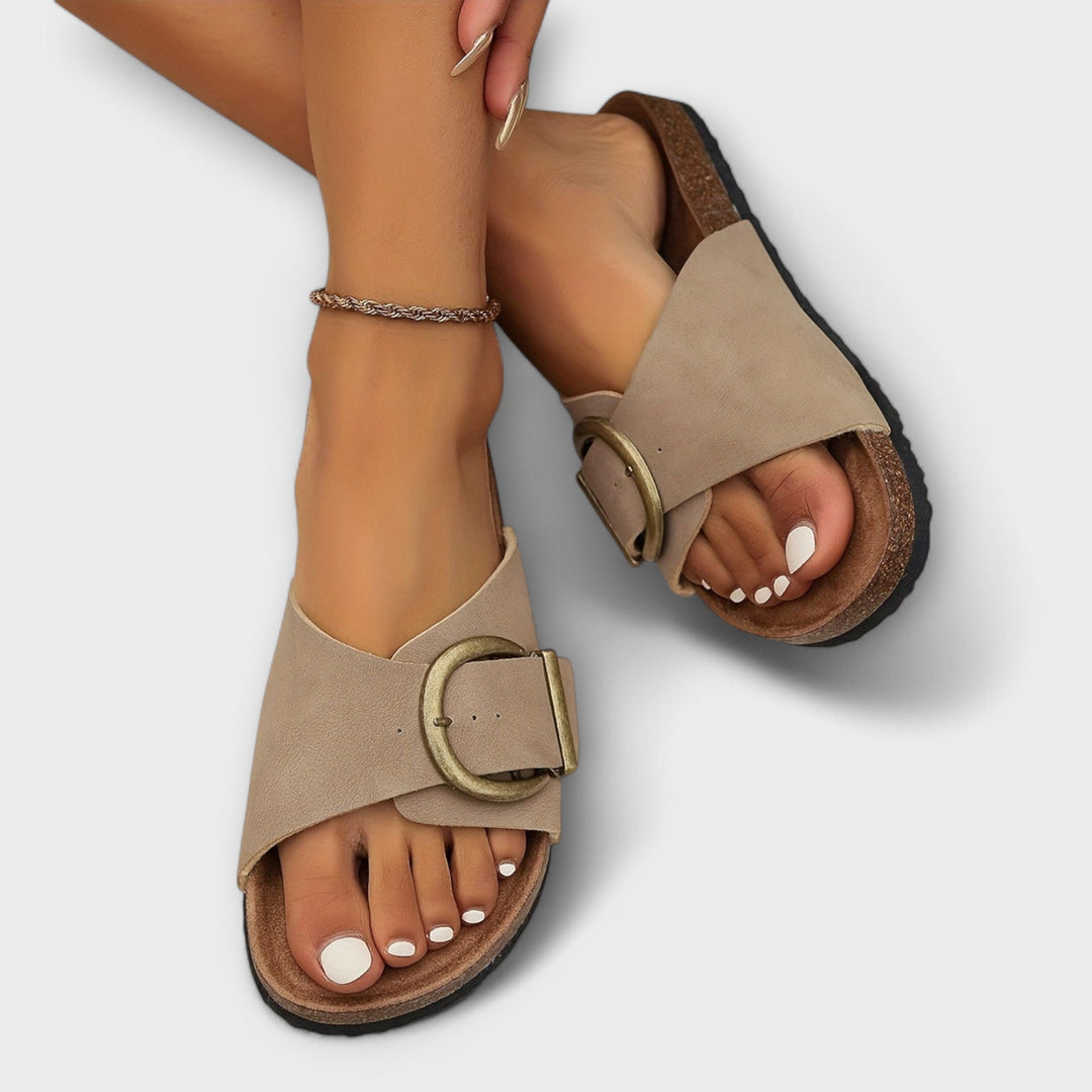 Margie - Sandales en liège pour femmes avec design à lanières