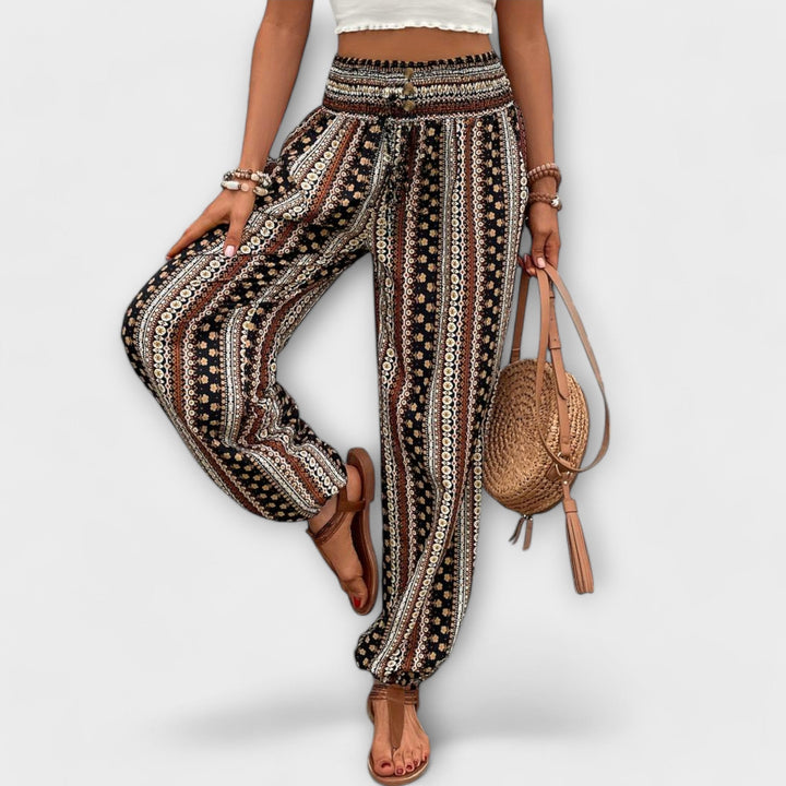Scarlett - Pantalon avec graphique ethnique