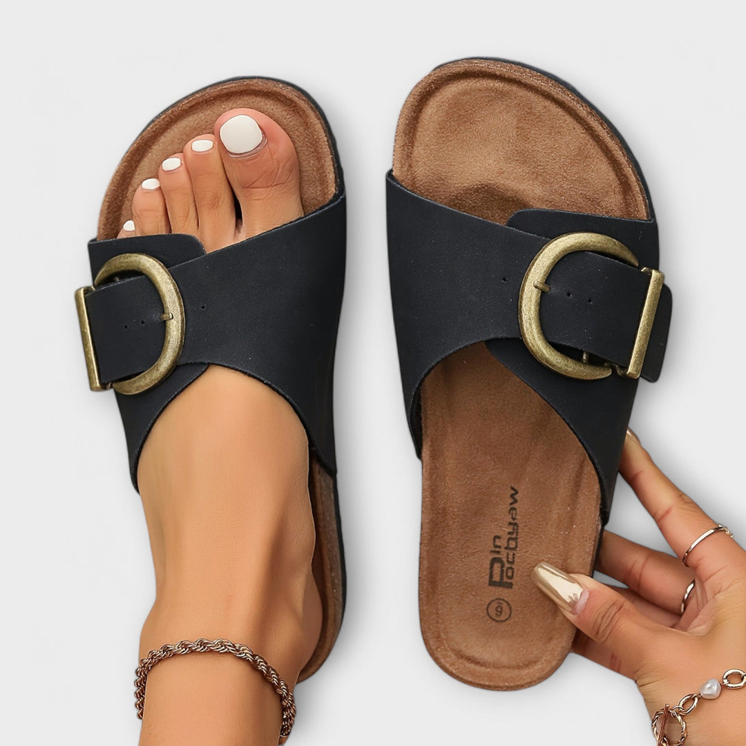 Margie - Sandales en liège pour femmes avec design à lanières