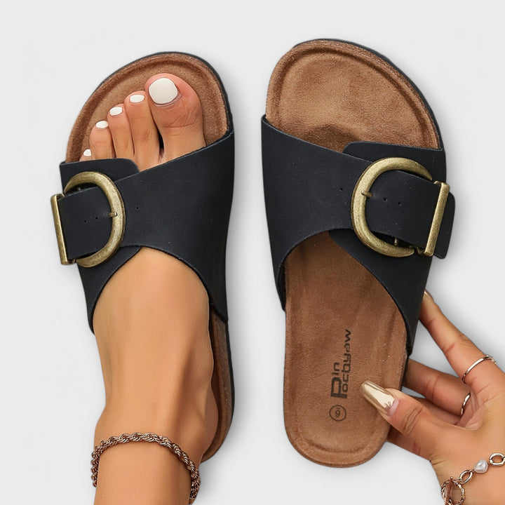 Margie - Sandales en liège pour femmes avec design à lanières