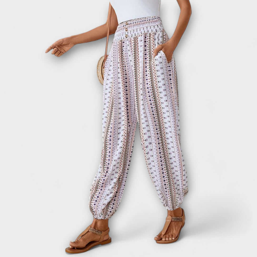 Scarlett - Pantalon avec graphique ethnique