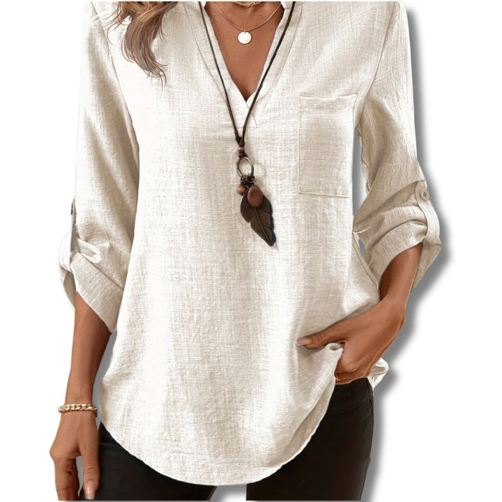 Elegant V-Neck Shirt for Women