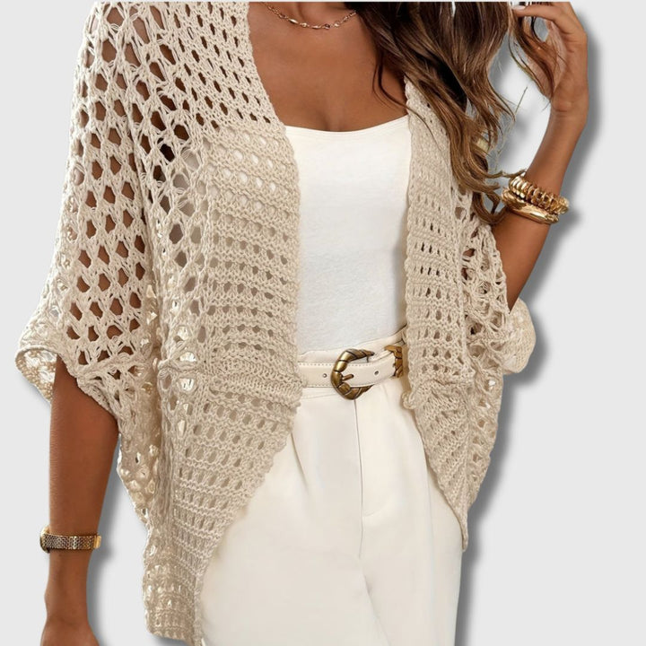 Amandine - Cardigan Crocheté Élégant pour Femmes Allure Raffinée