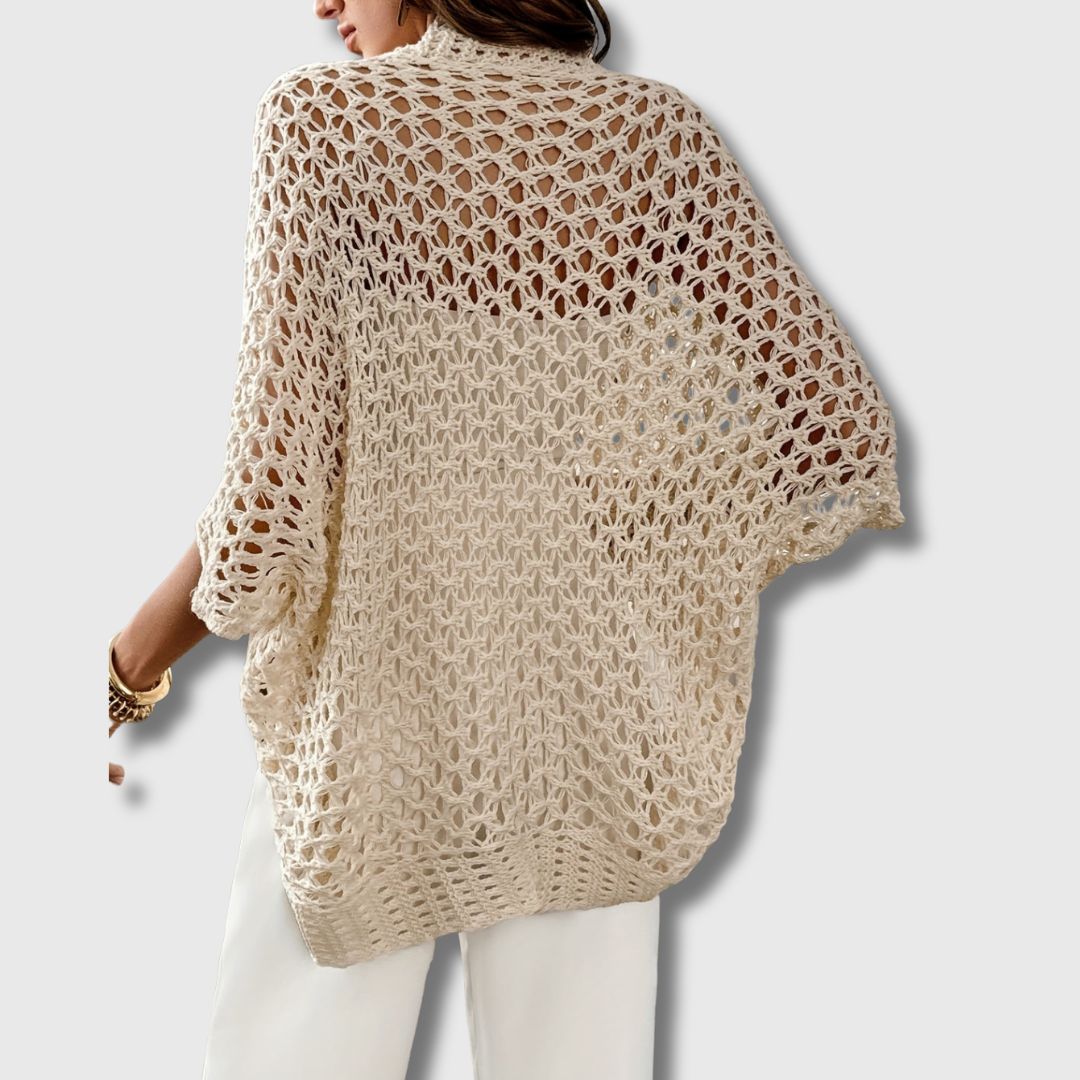 Amandine - Cardigan Crocheté Élégant pour Femmes Allure Raffinée