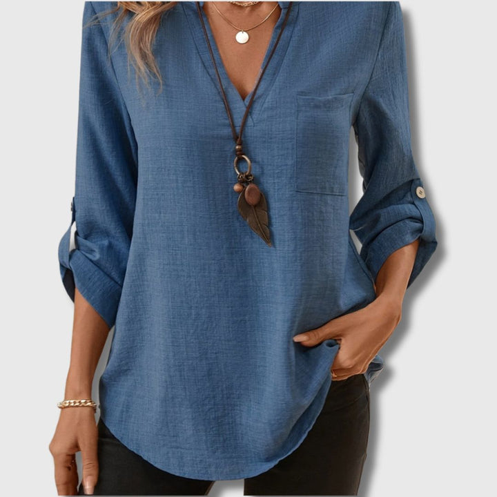 Elegant V-Neck Shirt for Women