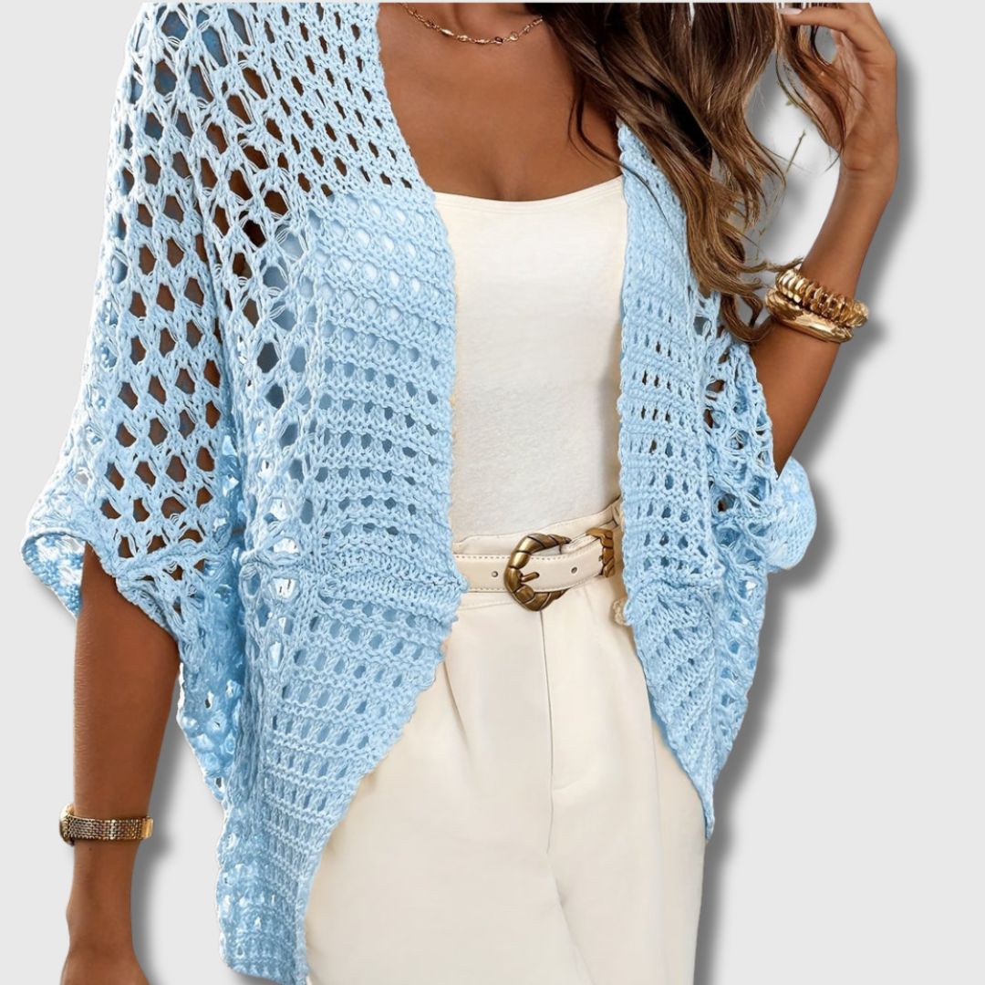 Amandine - Cardigan Crocheté Élégant pour Femmes Allure Raffinée