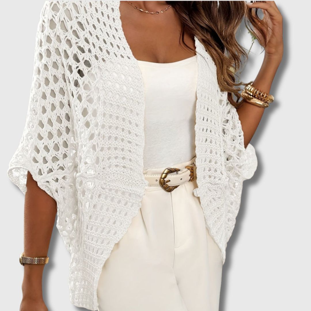 Amandine - Cardigan Crocheté Élégant pour Femmes Allure Raffinée