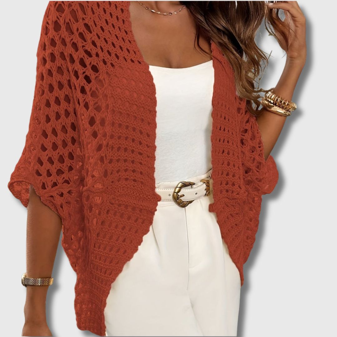 Amandine - Cardigan Crocheté Élégant pour Femmes Allure Raffinée