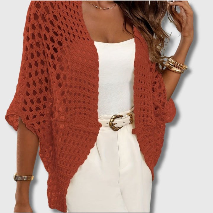 Amandine - Cardigan Crocheté Élégant pour Femmes Allure Raffinée