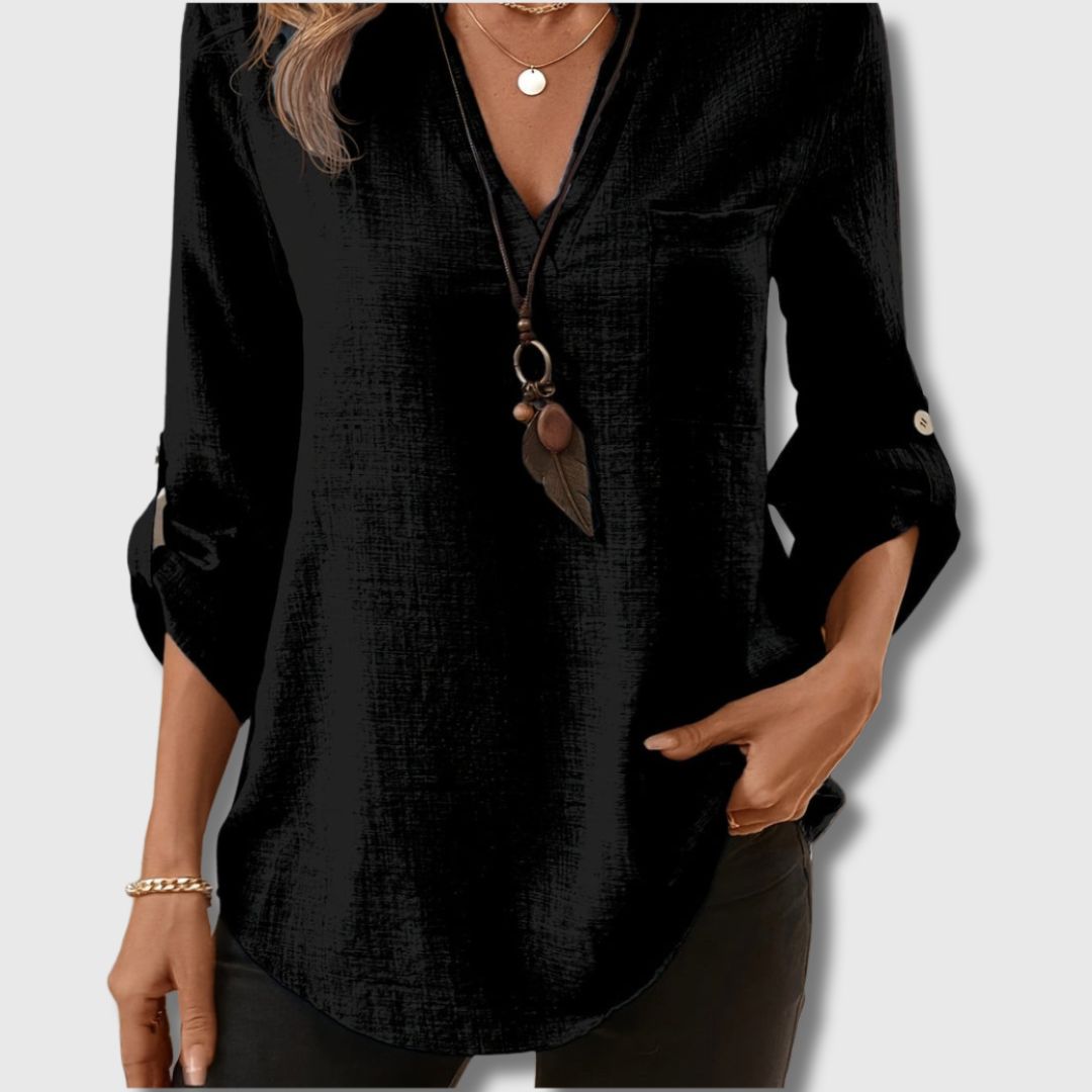 Elegant V-Neck Shirt for Women
