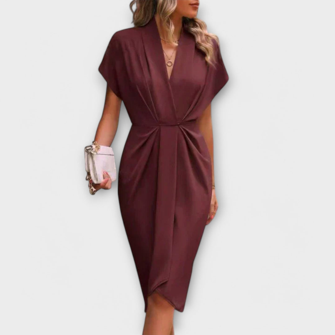 Serena - Robe Midi Portefeuille