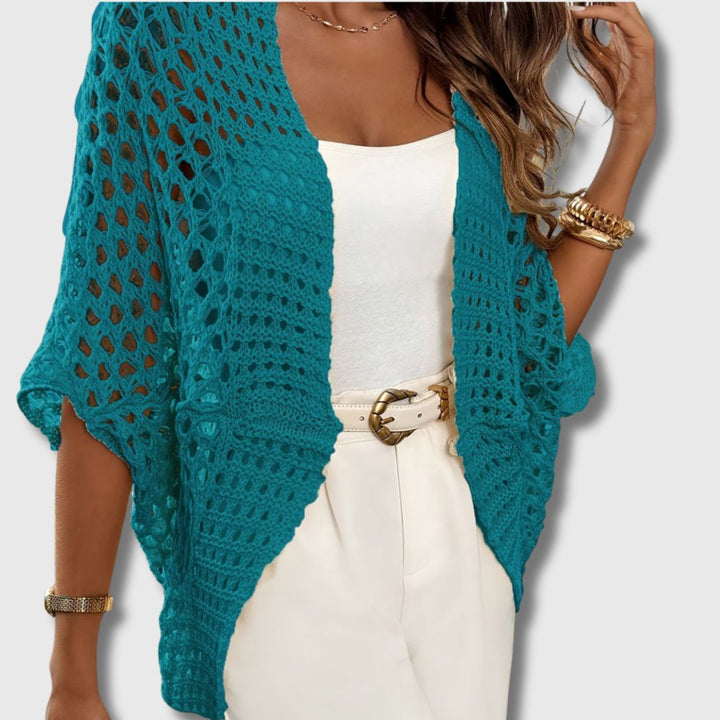 Amandine - Cardigan Crocheté Élégant pour Femmes Allure Raffinée