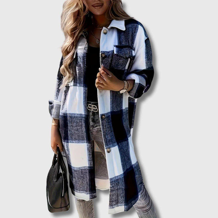 Ella - Manteau Long Imprimé | Édition Limitée