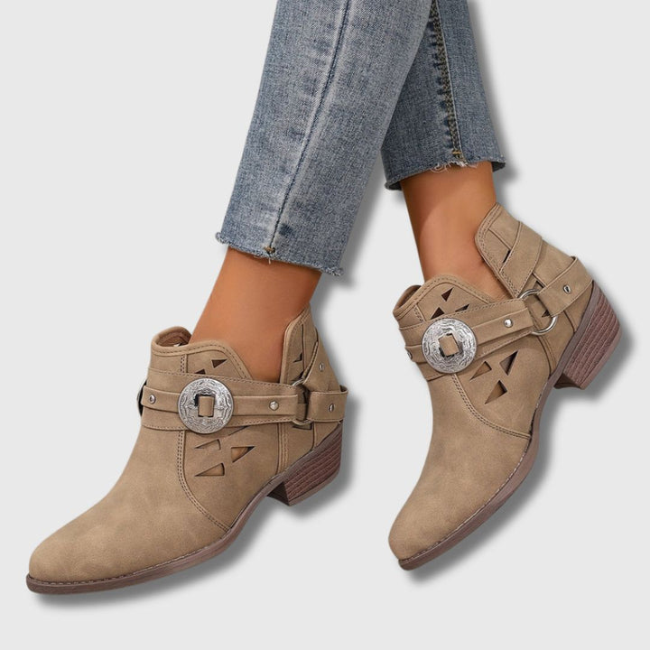 Clara – Femme Bottines Western Chic | Édition Limitée