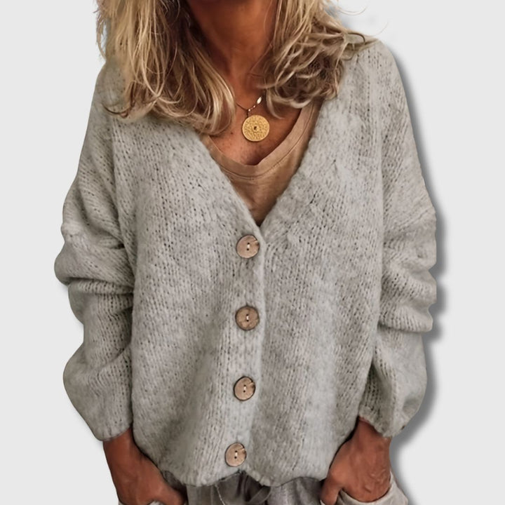 Fayeva - Femme Cardigan Élégant à Col V Édition Limitée