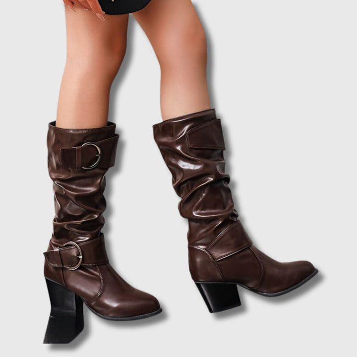 Éléonore – Femme Bottines à Talon Épais | Édition limitée
