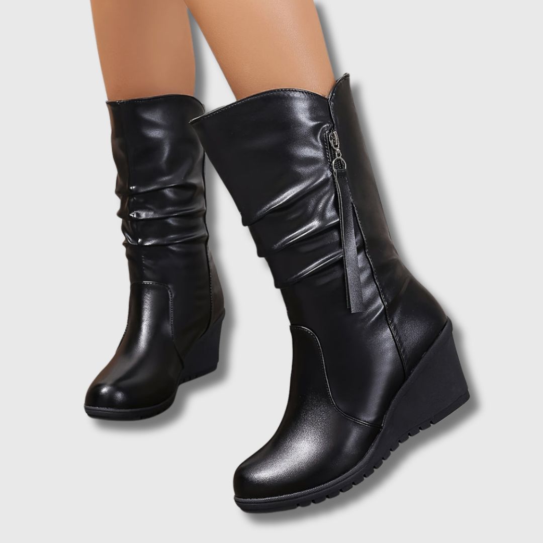 Cécile - Femme Bottes avec Détail Franges | Édition Limitée
