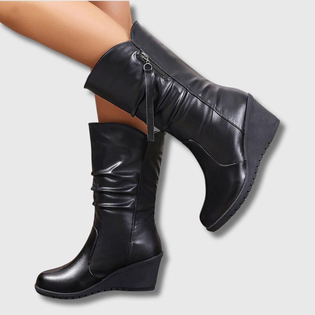 Cécile - Femme Bottes avec Détail Franges | Édition Limitée