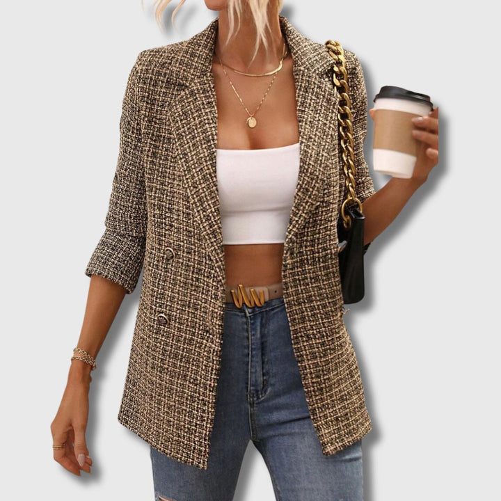 Sabine - Blazer Femme Tweed Chic Édition Limitée