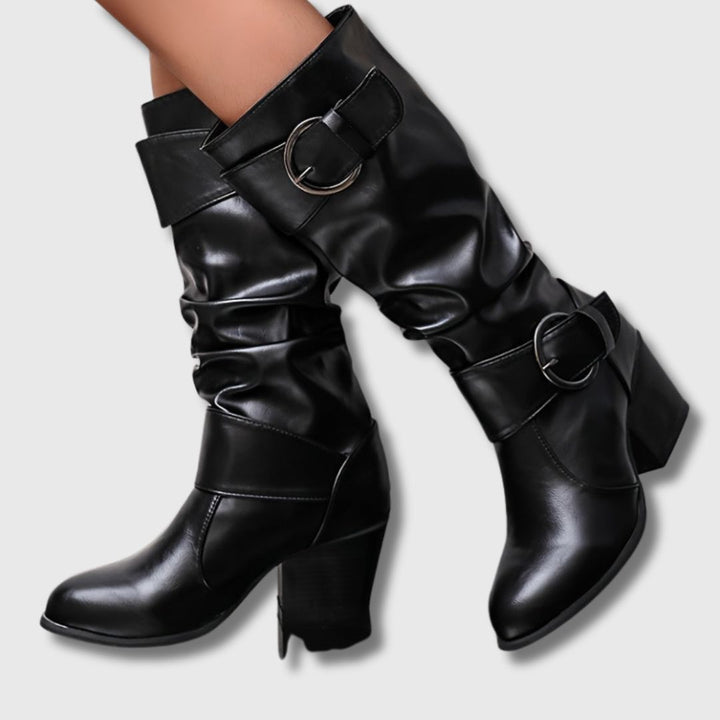 Éléonore – Femme Bottines à Talon Épais | Édition limitée