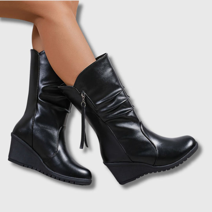 Cécile - Femme Bottes avec Détail Franges | Édition Limitée