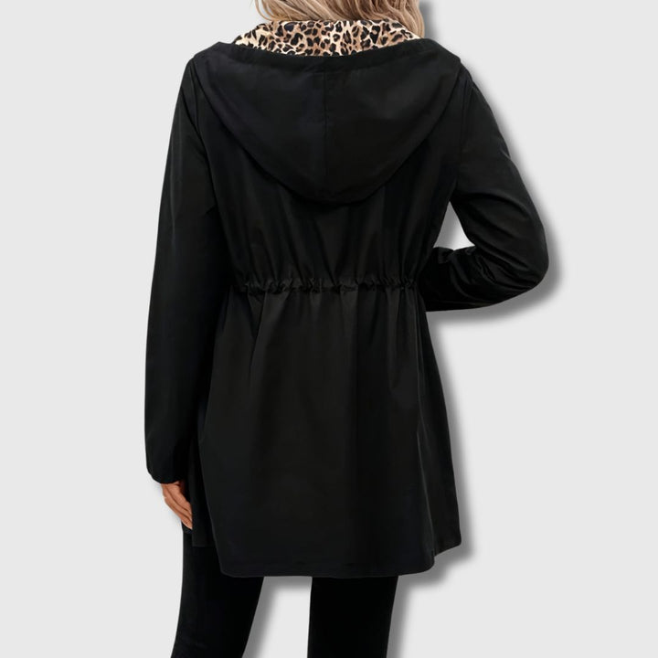 Salena - Veste Réversible pour Femme style Léopard