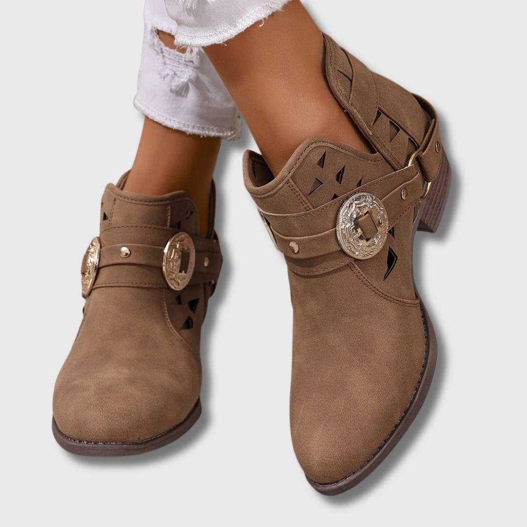 Clara – Femme Bottines Western Chic | Édition Limitée