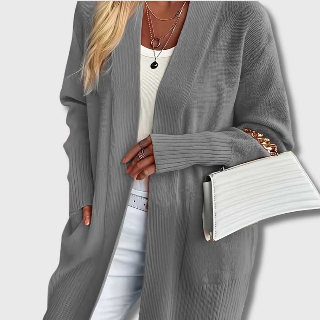 Camille - Femme Cardigan Élégant avec Poches Édition Limitée