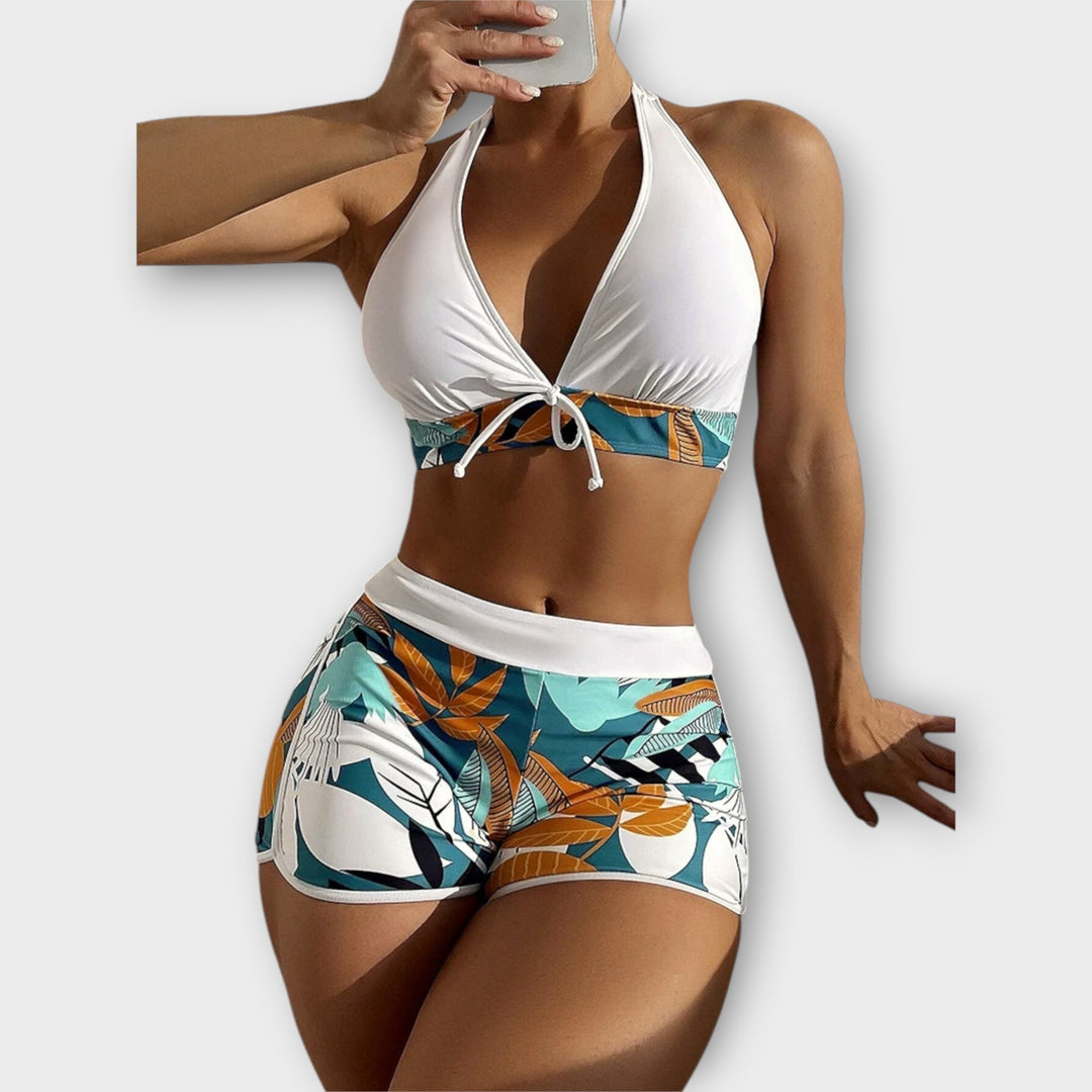 High waisted bikini set