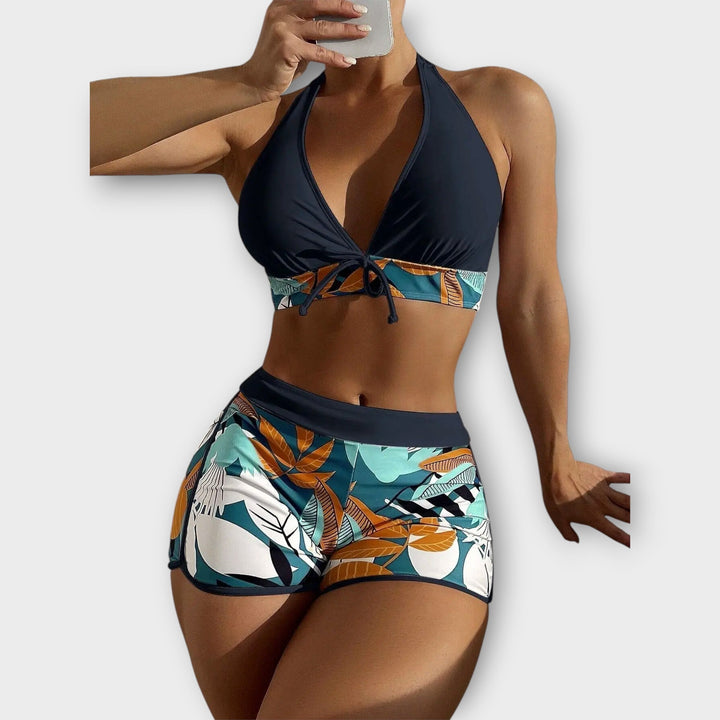 High waisted bikini set