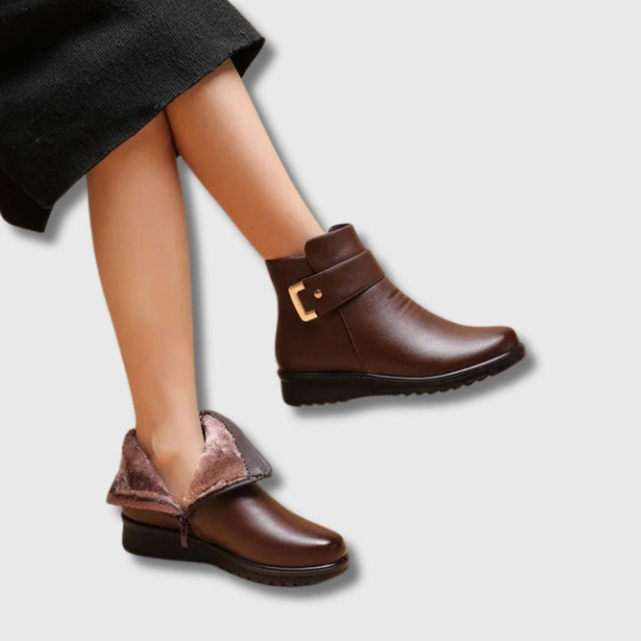 Elina - Femme Bottes avec Boucle Métallique | Édition Limitée