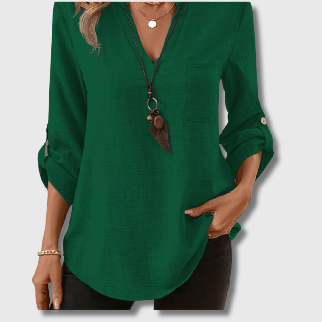 Elegant V-Neck Shirt for Women