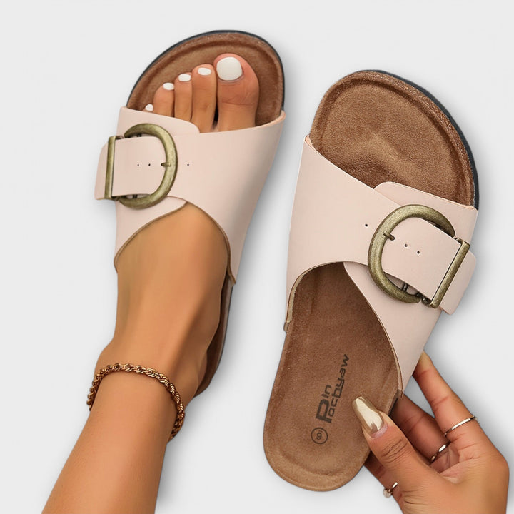 Margie - Sandales en liège pour femmes avec design à lanières