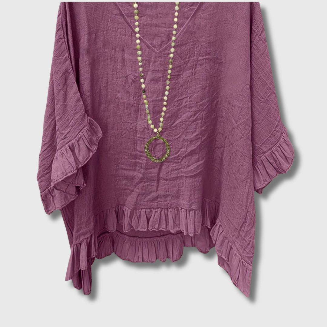 Limited Lightness Asymmetrical Blouse for Women